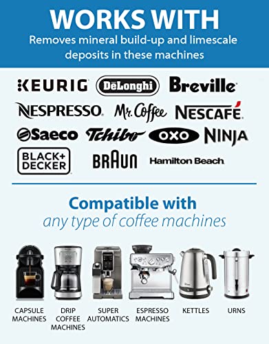 Yegee Eco Liquid Coffee Machine Descaler, 100% Plant-Based