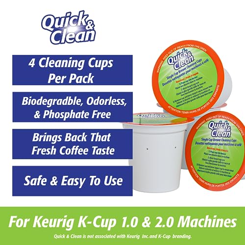 4-Pack Descaling Cups Bundle for Keurig, Nespresso, & More