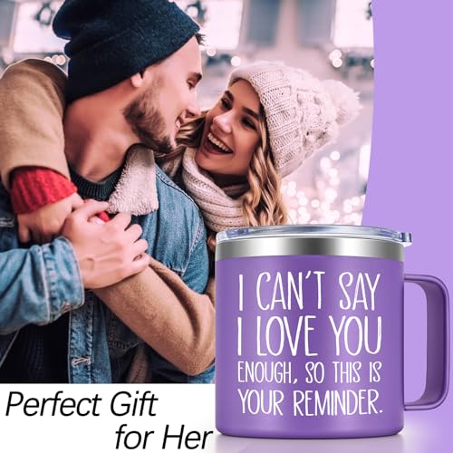 Lifecapido Love You Insulated Coffee Mug, Gift for Her