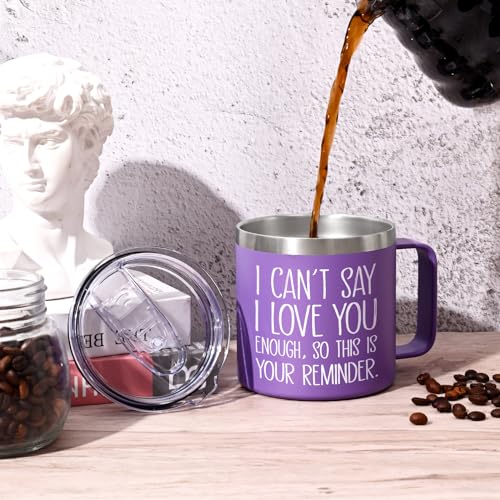 Lifecapido Love You Insulated Coffee Mug, Gift for Her