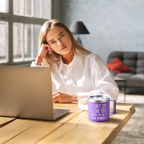 Lifecapido Love You Insulated Coffee Mug, Gift for Her