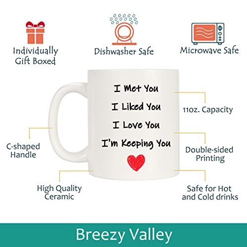 Breezy Valley I Love You Coffee Mug Gift