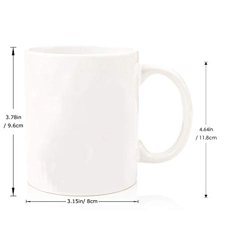 Cat Lover's Bookworm Coffee Mug - 11oz White