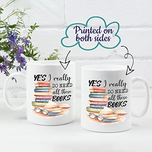 Book Lover Novelty Coffee Mug for Gift Giving