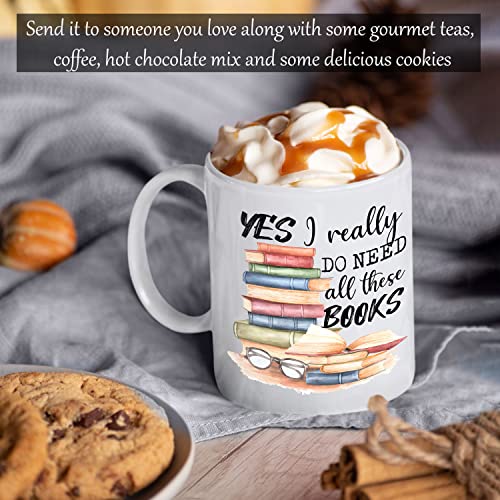 Book Lover Novelty Coffee Mug for Gift Giving