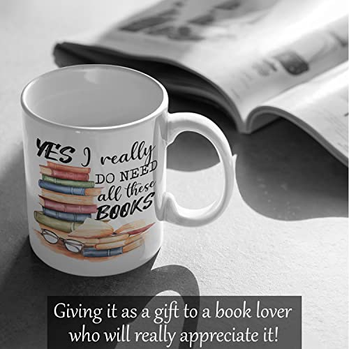 Book Lover Novelty Coffee Mug for Gift Giving