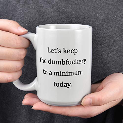 Minimalist Funny Coffee Mug - Christmas Birthday Gift