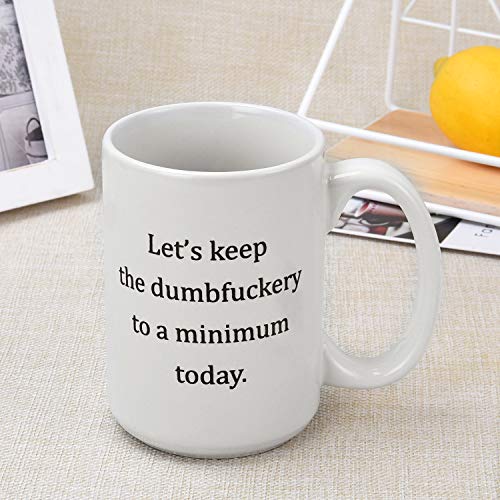 Minimalist Funny Coffee Mug - Christmas Birthday Gift