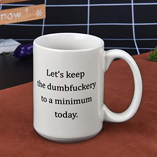 Minimalist Funny Coffee Mug - Christmas Birthday Gift