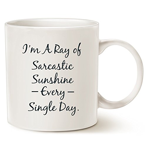 Personalized Sarcastic Coffee Mug, 11 Oz White Cup