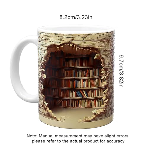 Bookshelf Mug: Ideal for Book Lovers