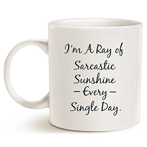 Personalized Sarcastic Coffee Mug, 11 Oz White Cup