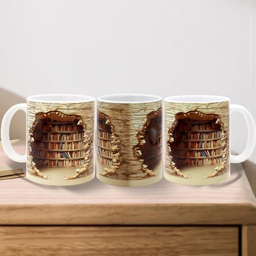 Bookshelf Mug: Ideal for Book Lovers