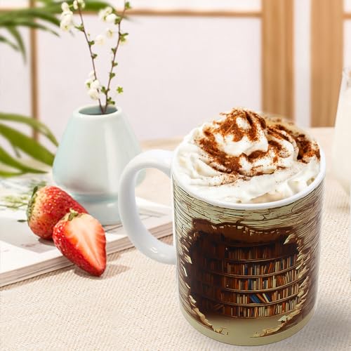 Bookshelf Mug: Ideal for Book Lovers