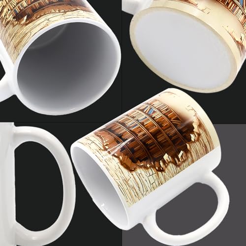 Bookshelf Mug: Ideal for Book Lovers