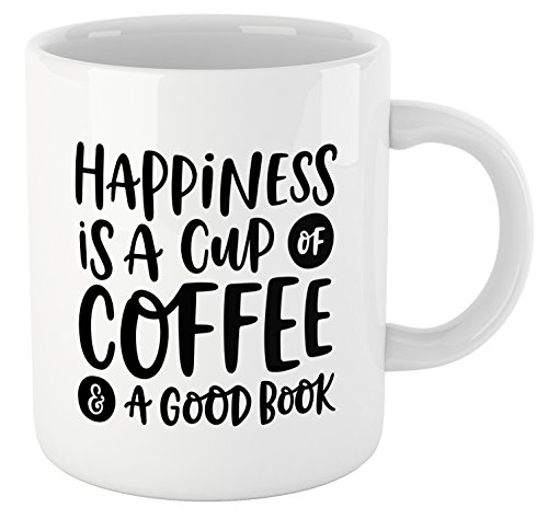 Happiness in a Cup: Book Lovers Coffee Mug
