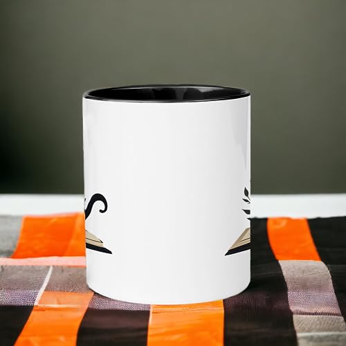 Black Cat Ceramic Coffee Mug for Cat Lovers