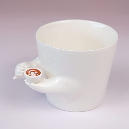 YINHEMEOW Creations Ceramic Coffee Mug with Tiny Cup
