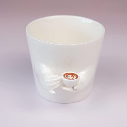 YINHEMEOW Creations Ceramic Coffee Mug with Tiny Cup