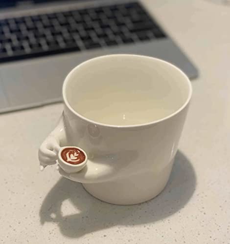 YINHEMEOW Creations Ceramic Coffee Mug with Tiny Cup