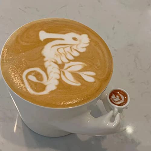 YINHEMEOW Creations Ceramic Coffee Mug with Tiny Cup