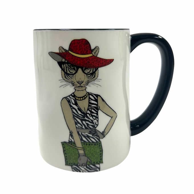 6pc 17.5 oz. Animal Coffee Mugs Set