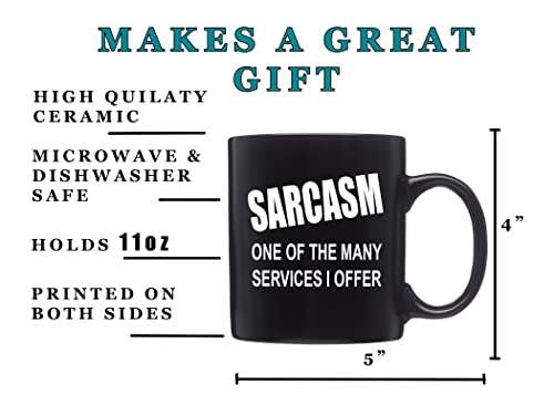 Rogue River Tactical Funny Black Coffee Mug Sarcasm