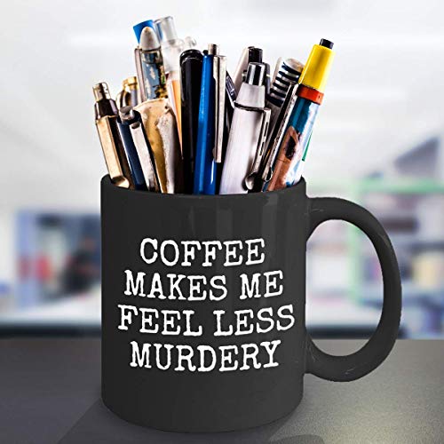 Zapbest Coffee Lover Mug, Black Porcelain 11 Oz