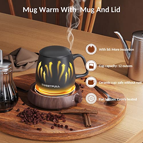 Coffee Mug Warmer Set for Office Desk Lovers