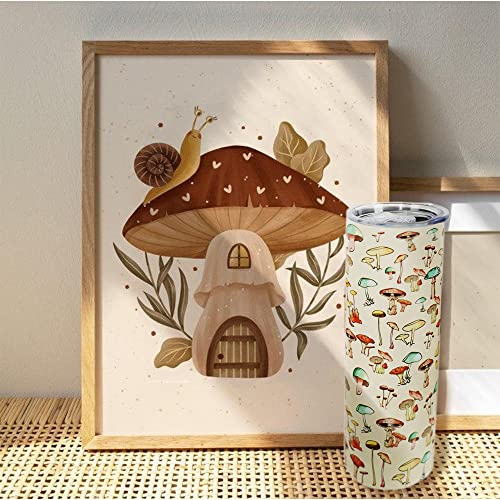 20 oz Mushroom Tumbler for Women, Unique Gift