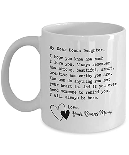 My Dear Bonus Daughter 11oz White Coffee Mug