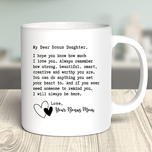 My Dear Bonus Daughter 11oz White Coffee Mug