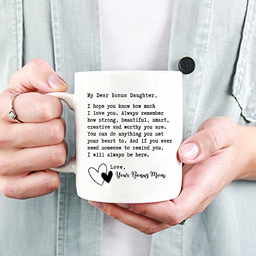 My Dear Bonus Daughter 11oz White Coffee Mug