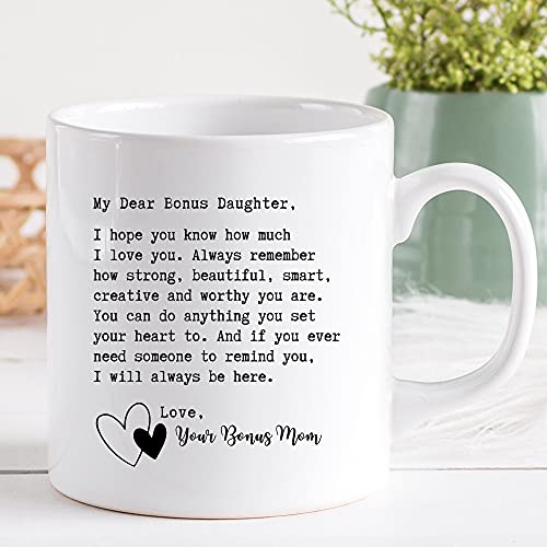 My Dear Bonus Daughter 11oz White Coffee Mug