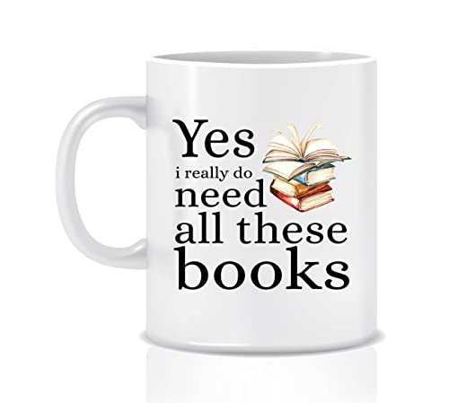 Book Lover Mug Gift - Librarian Bookworm Mug 11oz