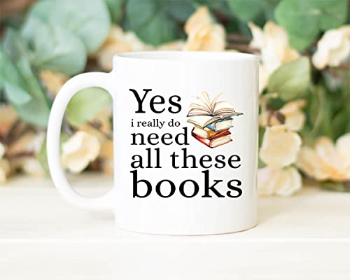 Book Lover Mug Gift - Librarian Bookworm Mug 11oz