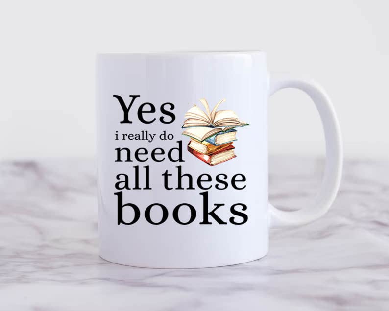Book Lover Mug Gift - Librarian Bookworm Mug 11oz
