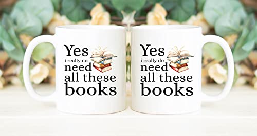 Book Lover Mug Gift - Librarian Bookworm Mug 11oz