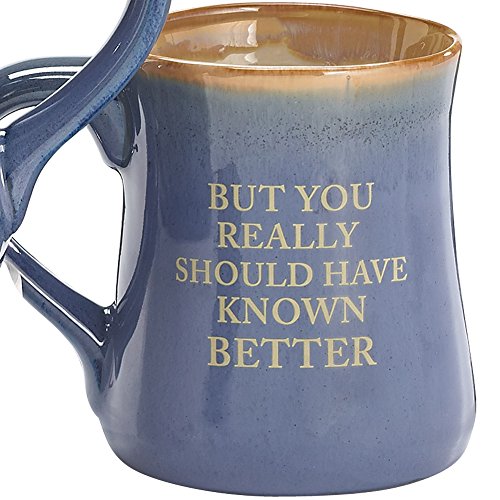 Burton & Burton Hand Painted Blue Coffee Mug