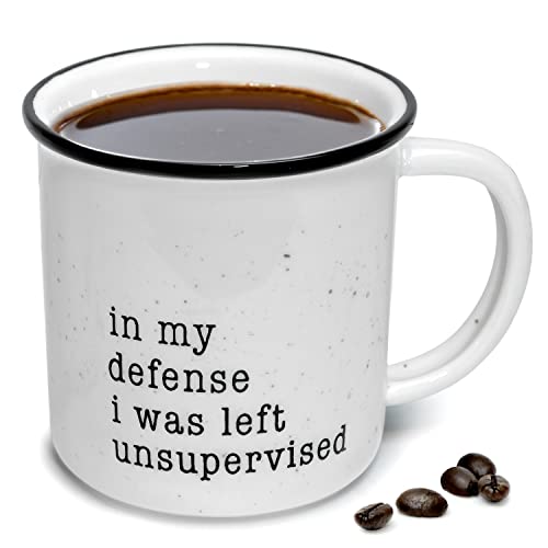 Defense Unsupervised Coffee Mug Funny Novelty Hilarious Unique