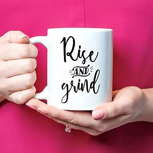 Fonhark - Rise and Grind Coffee Lovers' Mug
