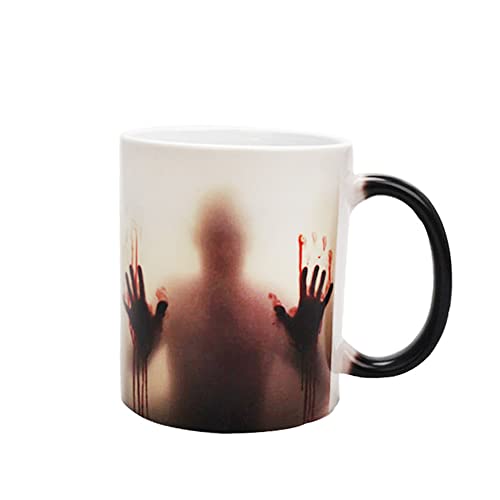 Color Changing Zombie Ceramic Horror Coffee Mug for Gifts