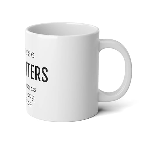 Size Matters Jumbo Coffee Cup - Funny Gift Mug