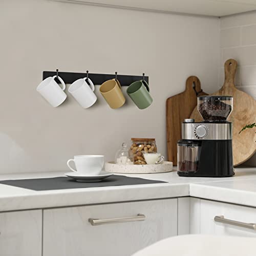 Coffee Mug Wall Rack with 4 Hooks
