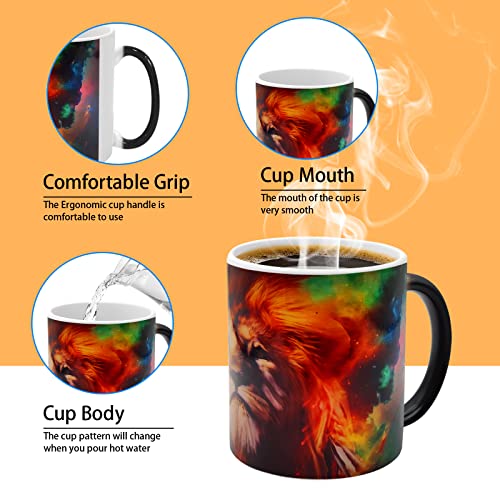 Color Changing Lion Coffee Mug for Men and Kids