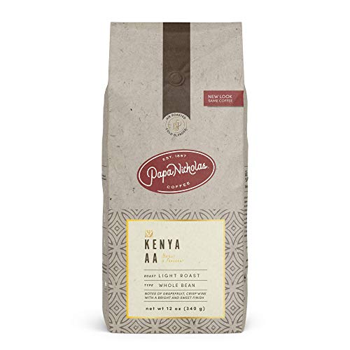 PapaNicholas Kenya Aa Whole Bean Coffee, 12oz