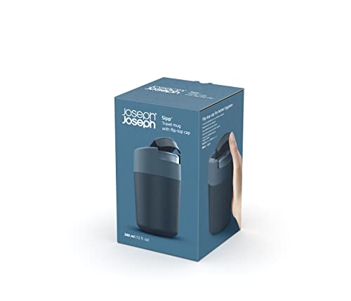 Blue Joseph Joseph Sipp Travel Coffee Mug 340ml