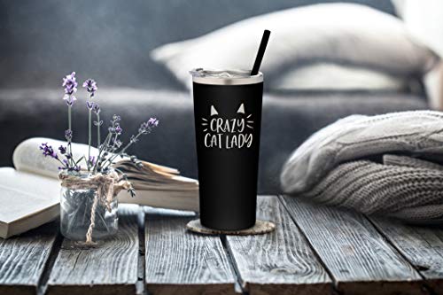Crazy Cat Lady Stainless Steel Cat Tumbler
