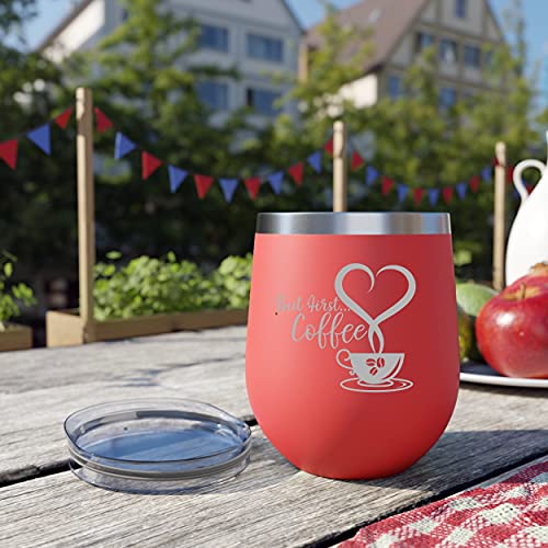 Insulated Travel Mug - But First Coffee Lovers