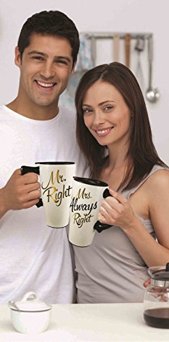 Spoontiques Ceramic Travel Mug: Positive Affirmations Cup for Coffee